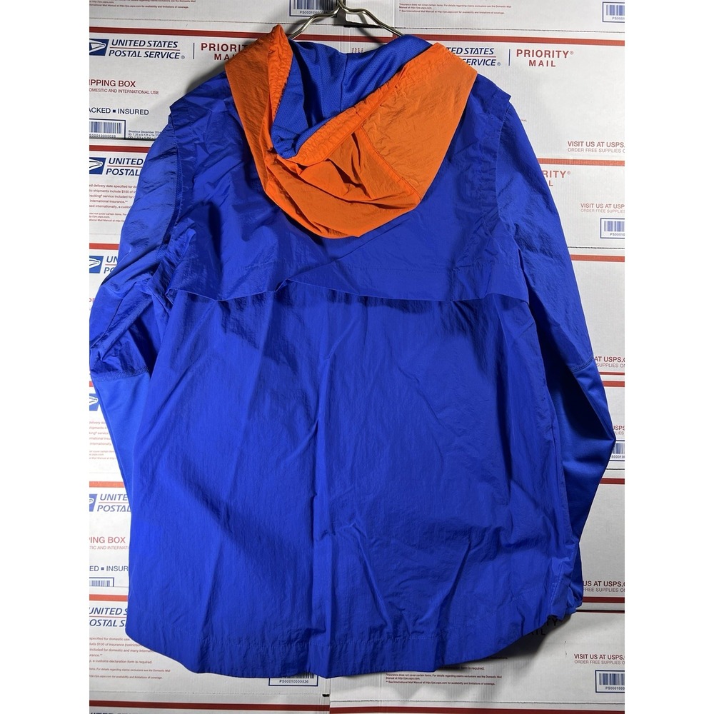 Nike Team Windbreaker Jacket Mens L Blue 1/4 Zip Hoodie Lightweight Knicks Gator - Picture 6 of 7